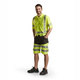 BLÅKLÄDER Highvis shortsit stretch musta/huomiokeltainen